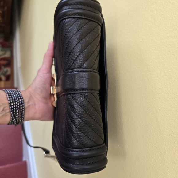 Rebecca Minkoff Black Crossbody Bag with Gold Chain - Picture 14 of 14